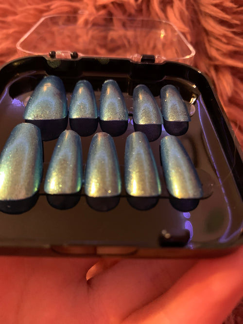 Cat eye press on nails
