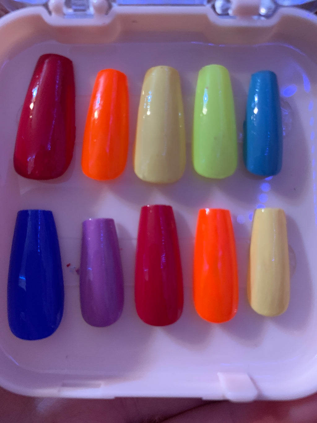 Rainbow pride collection press on nails