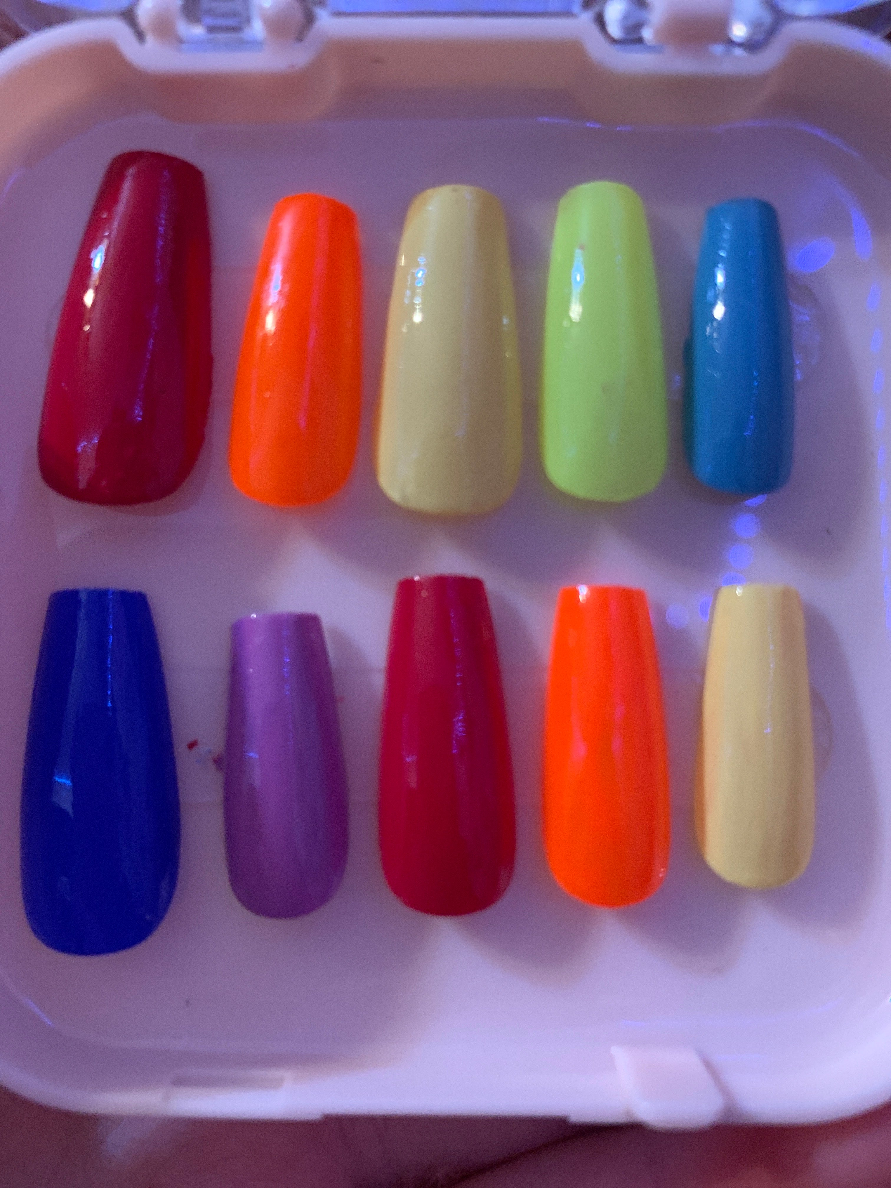 Rainbow pride collection press on nails