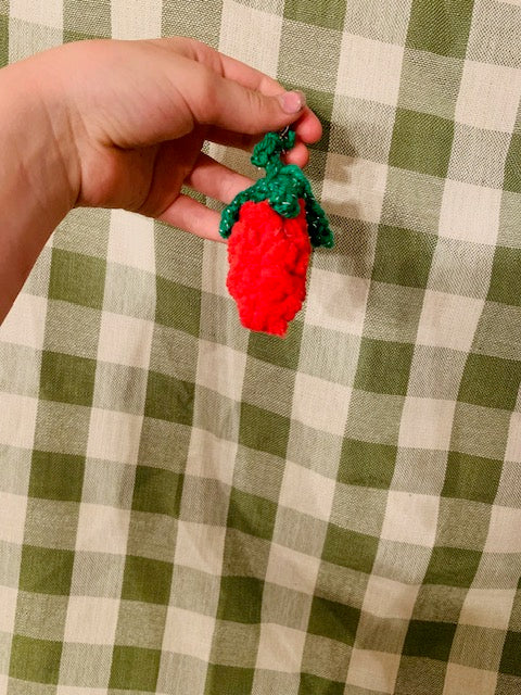 strawberry keychain